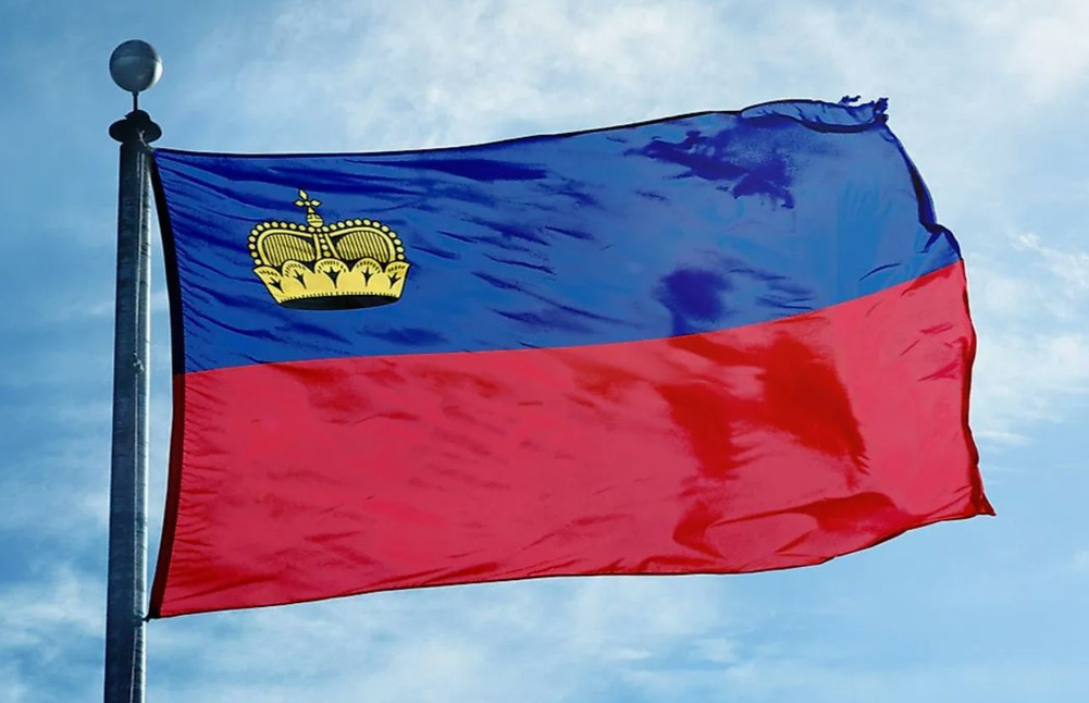 Флаг княжества Лихтенштейн