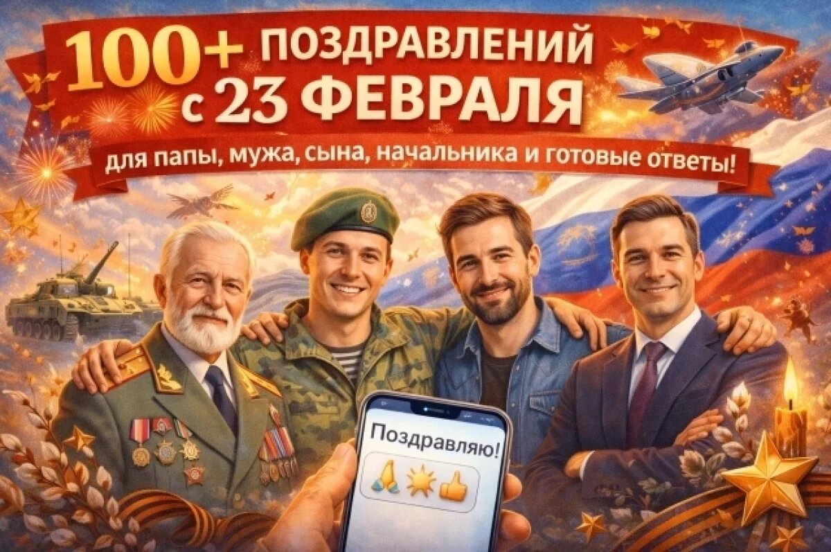   100+ поздравлений с 23 Февраля, которые растрогают любого мужчину.