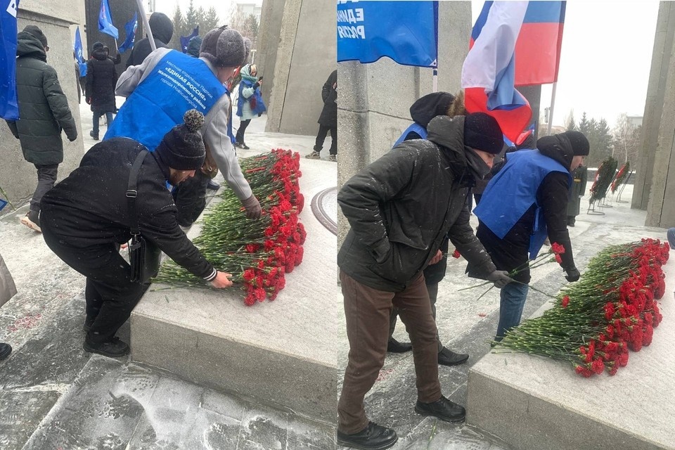    К мемориалу пришли люди разных поколений. Фото: предоставлено Маруфом Насриддиновым