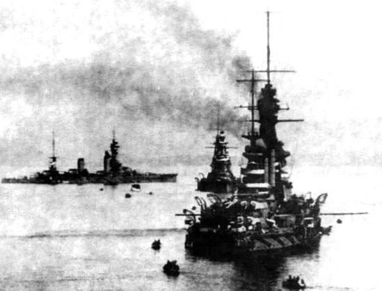 Линкор «Фусо» на базе