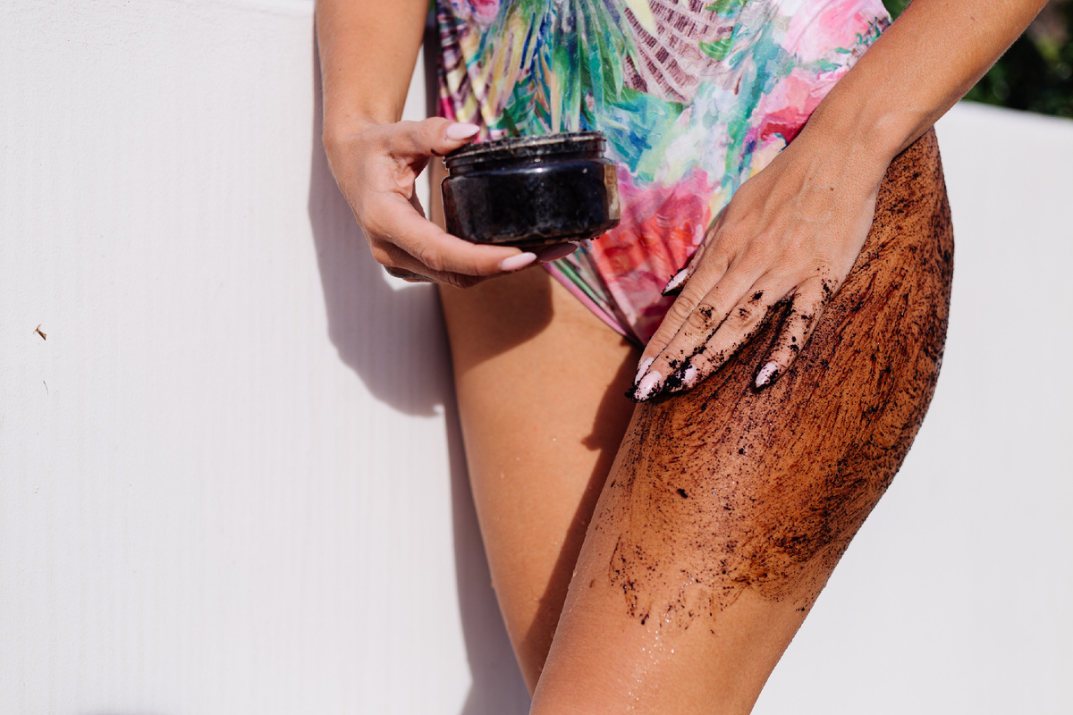 Для кофейного скраба можно использовать кофейный жмых