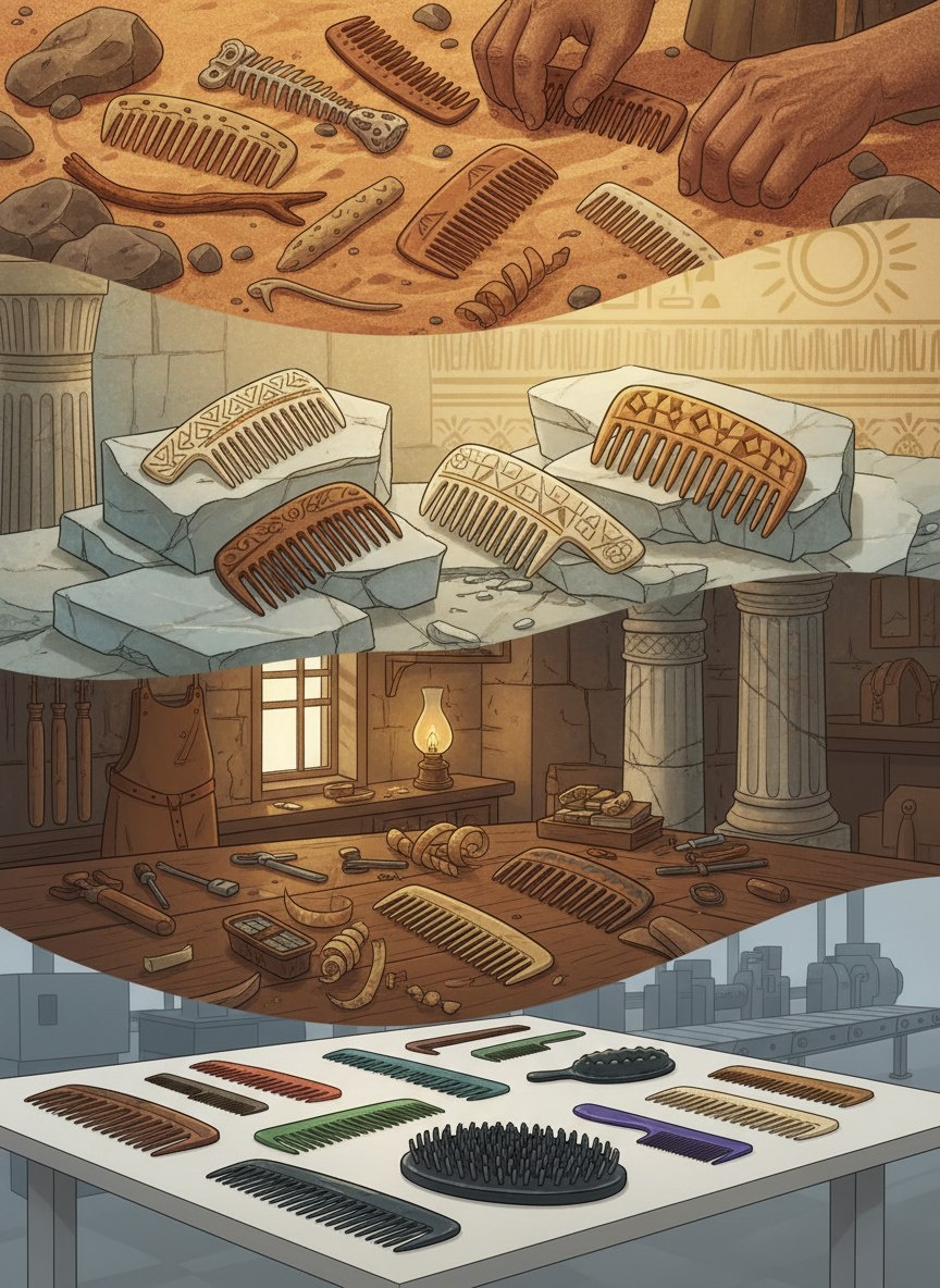 Простой предмет, которым мы пользуемся каждый день, имеет тысячелетнюю историю. Подумаем, как эволюционировала обычная расчёска!