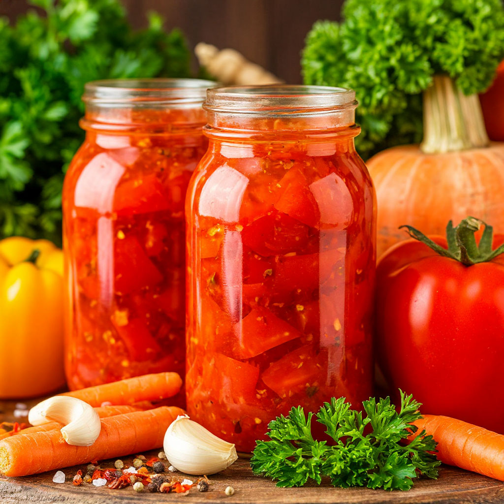 Помидоры «По-болгарски» с болгарским перцем и морковью