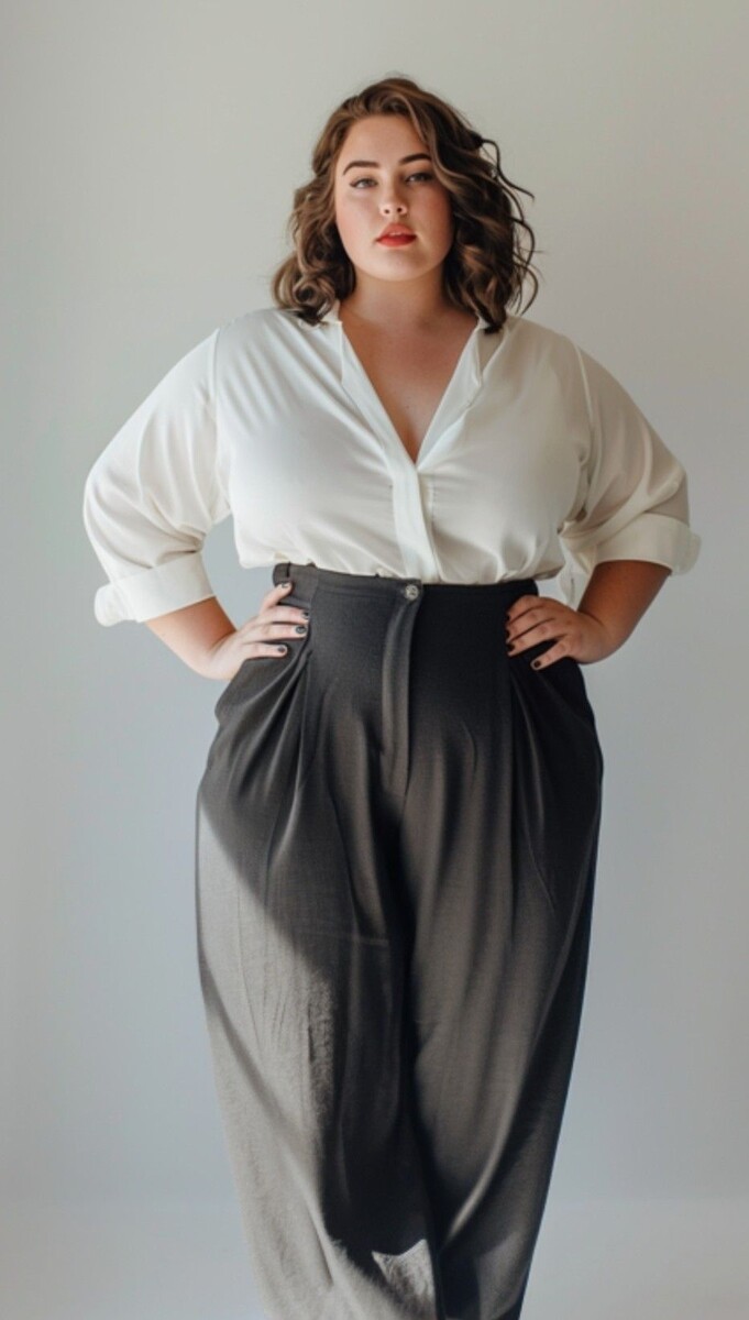 Руки на талии (Акцент на пропорции)