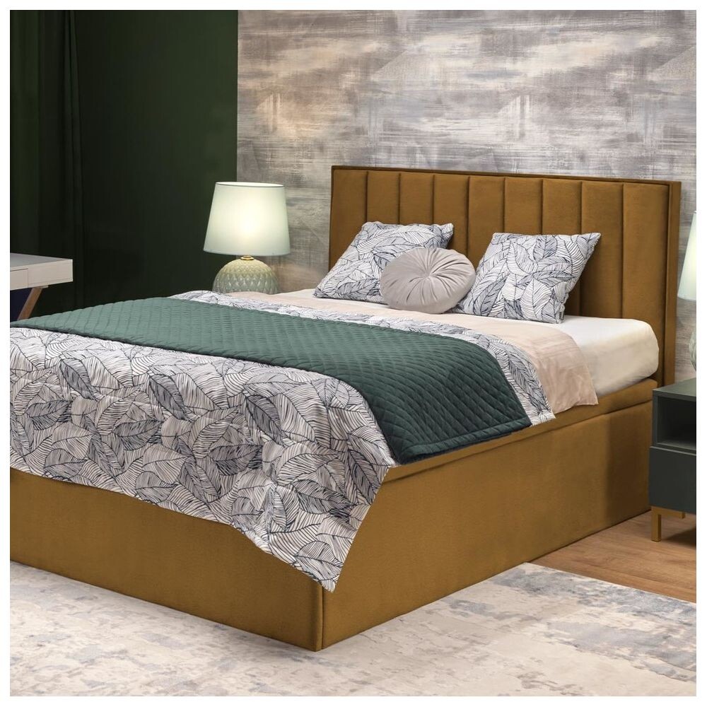 Кровать HALMAR ASENTO горчичный, 160/200