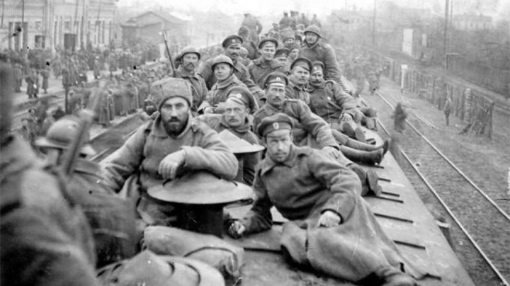   Русские солдаты, июнь 1917 г. Фото: imtw.ru