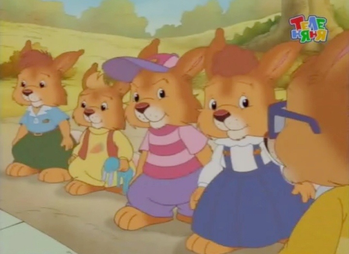 Слева направо: Рыжик, Лютик, Шустрик, Непоседа, Базилик