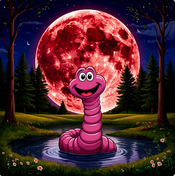 Полнолуние в Марте, Кровавая луна, Луна червя, Лунное затмение