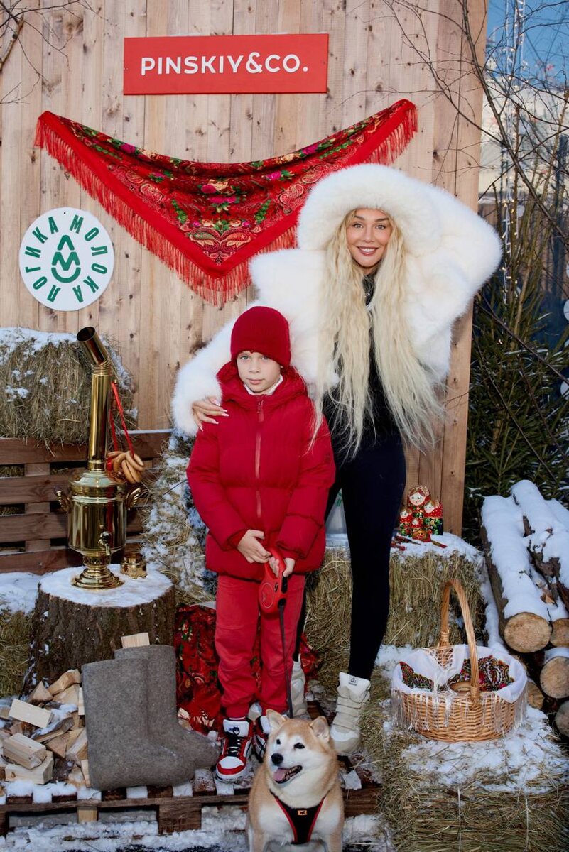 Анна Седокова с сыном Гектором