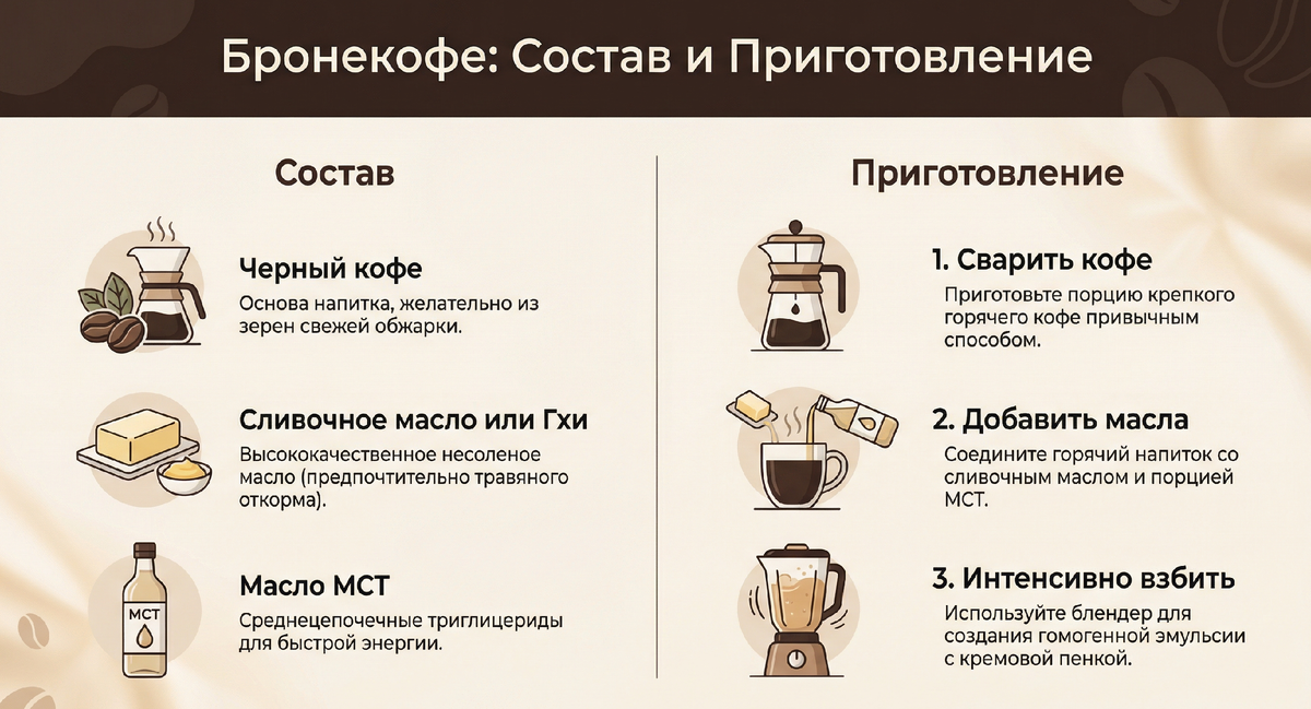 Стоит ли пить бронекофе: 5 мифов и разбор науки