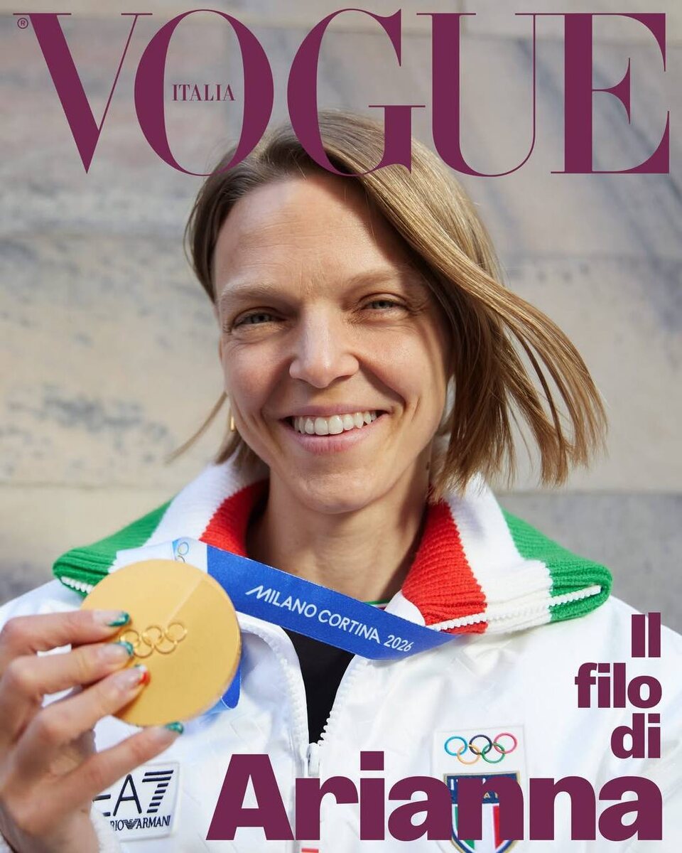    Vogue Italia выпустил цифровую обложку с конькобежкой Арианной Фонтаной (фото 1)