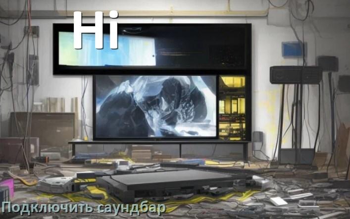 
Как подключить саундбар к телевизору Hi через HDMI кабель и Bluetooth