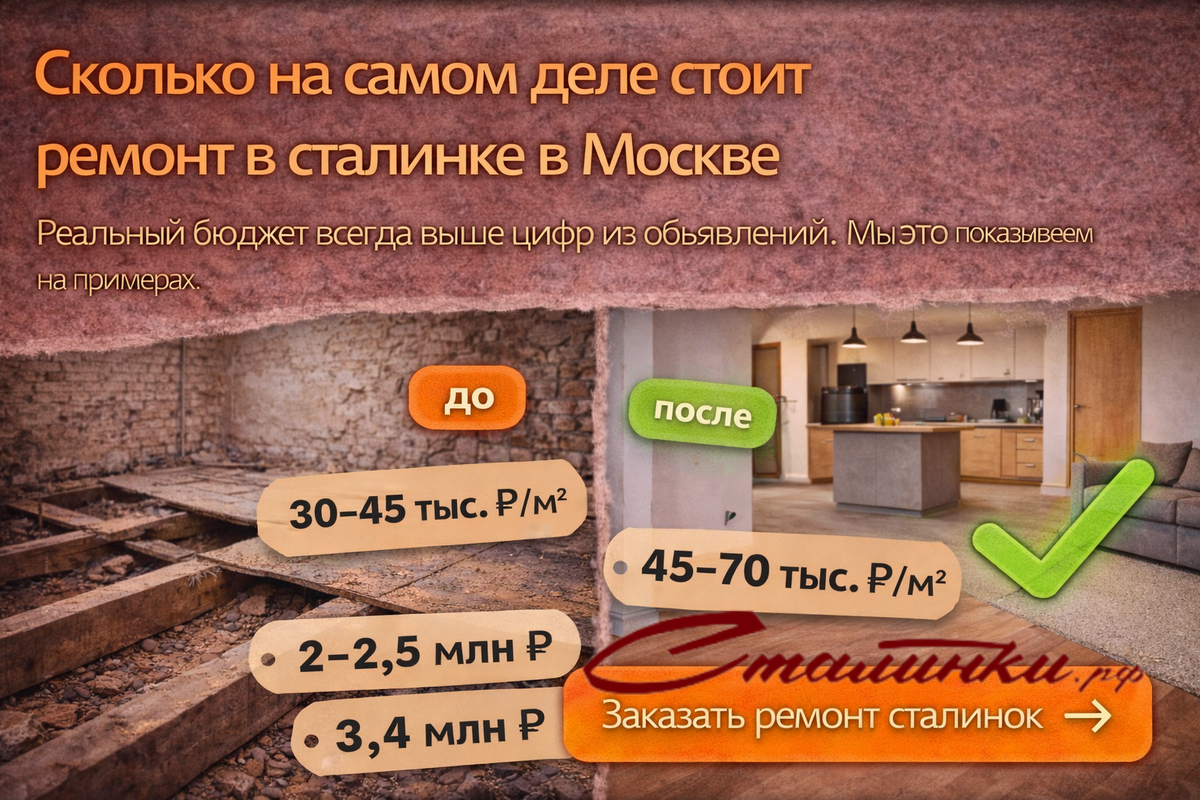 Ремонт в сталинке в Москве - Сталинки.рф