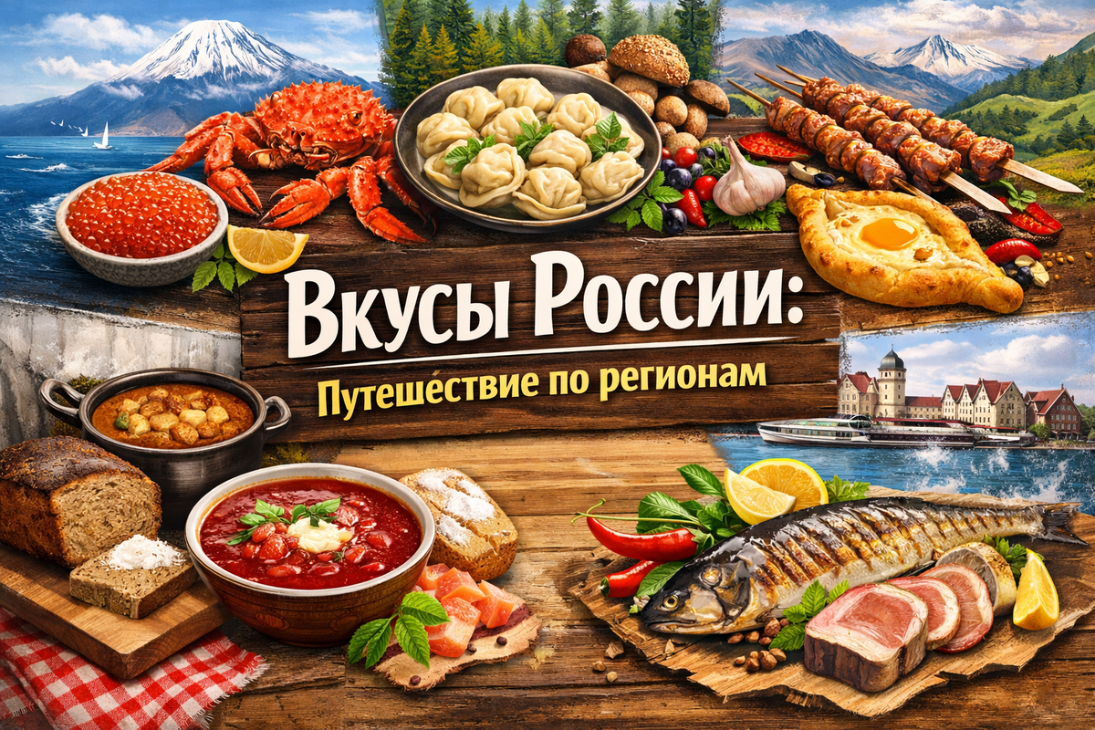 Погрузитесь в гастрономические тайны России: от Камчатки до Калининграда