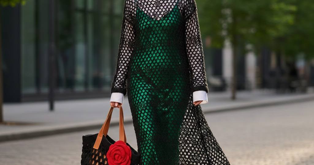 Сетка снова в моде: как связать стильный лонгслив или авоську, которые не выглядят «бабушкиной корзинкой»