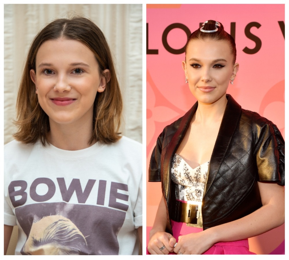 14 лет, 2018 год (фото - слева) и на коктейле Louis Vuitton в 2019 году, 15 лет (фото - справа)  (Источник: Соцсети)