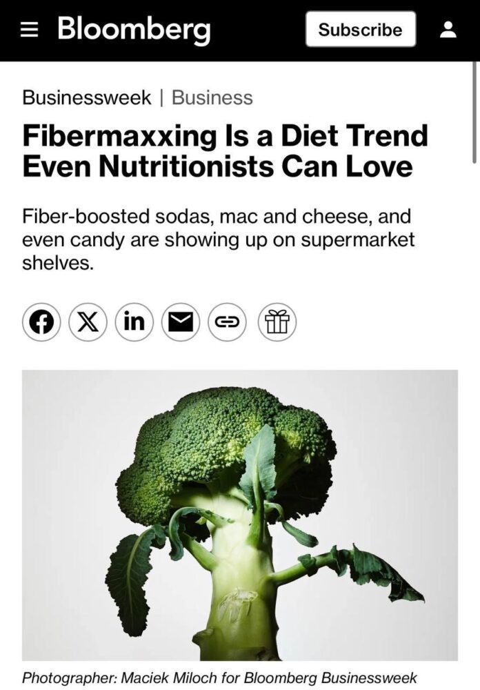    К 2029 году 'fibermaxxing' и достижения в фармакологии кардинально изменили пищевую промышленность, ознаменовав закат эпохи доминирования белка. novostix