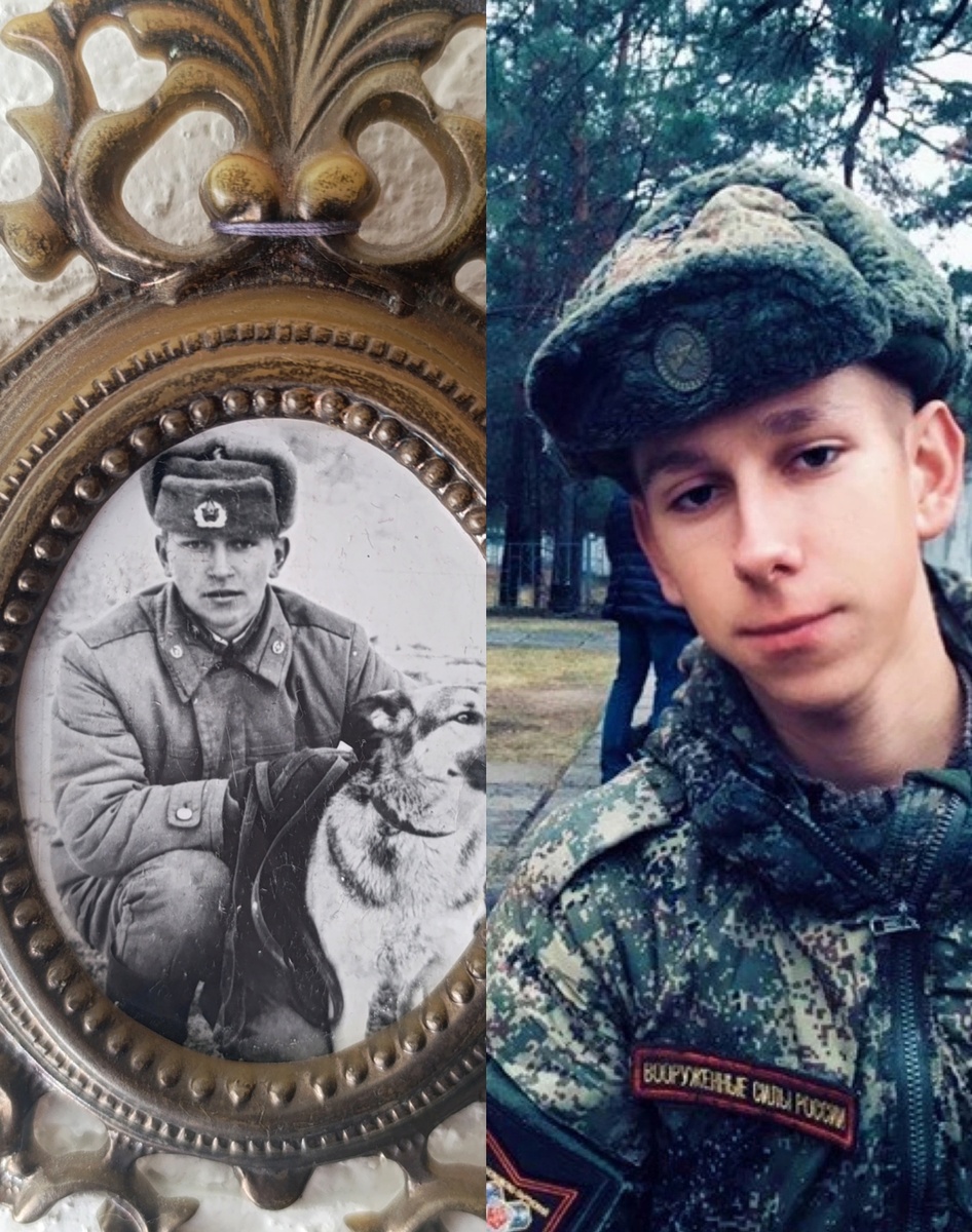 Коллаж автора. Похожи! - ппц!)) А ведь сын вообще-то на меня похож больше. 😁