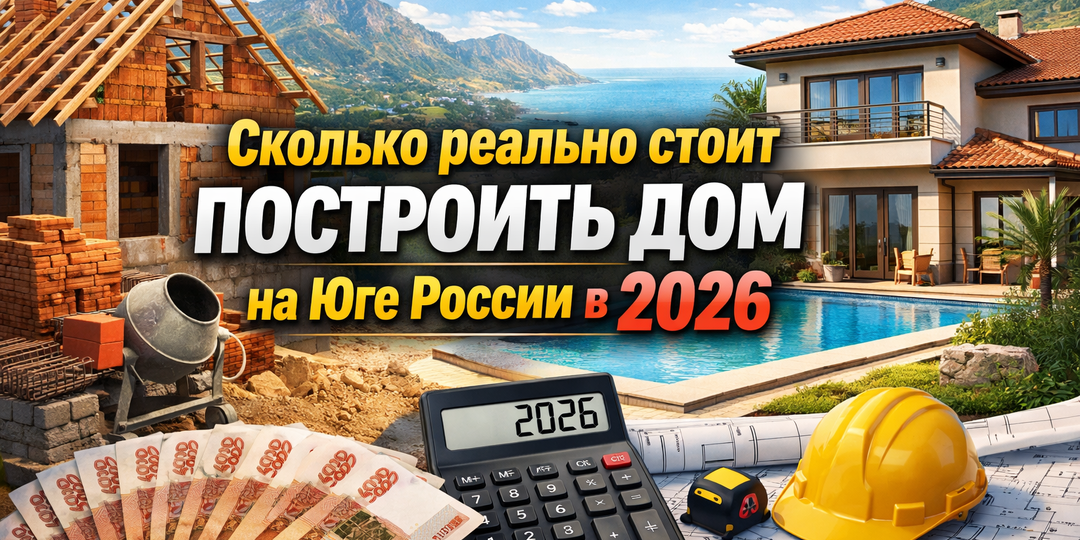 Сколько реально стоит построить дом на Юге России в 2026 году?