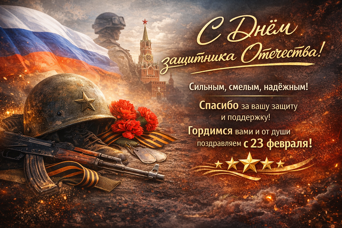Искреннее поздравление с Днём защитника Отечества 23 февраля — слова благодарности, которые важно услышать каждому.