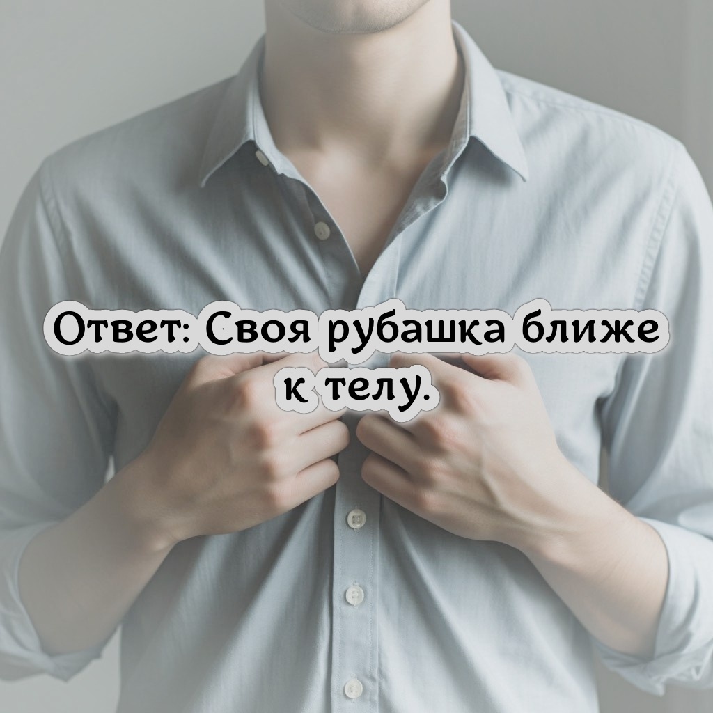 Своя рубашка ближе к телу