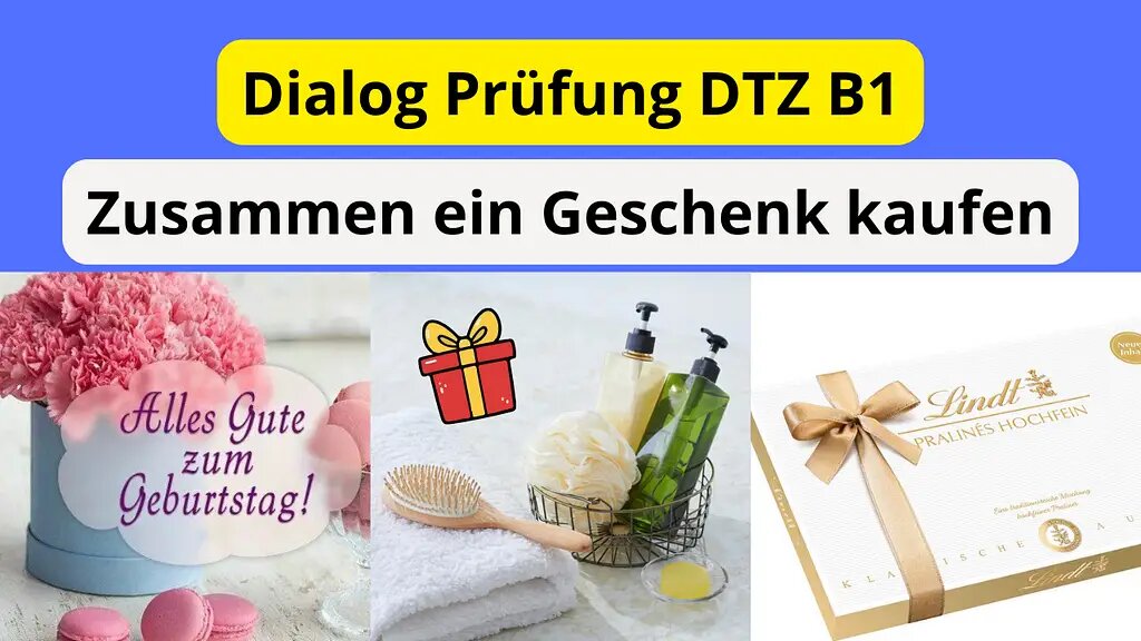 Диалог для экзамена DTZ B1. Zusammen etwas planen