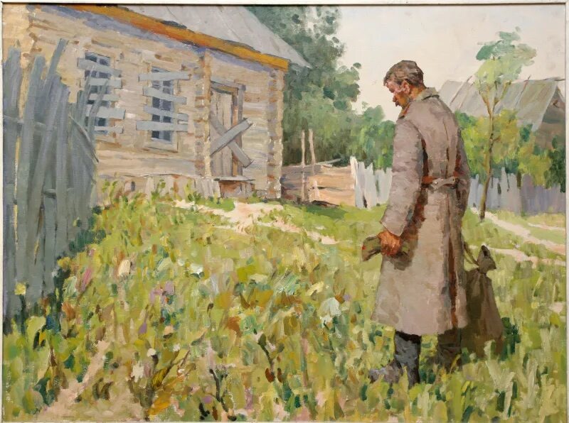 художник Карякин Николай Петрович "Возвращение", 1985 г.