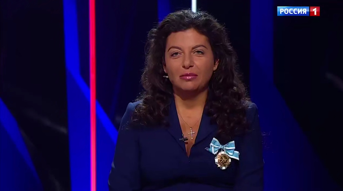 Фото: кадр из передачи «Воскресный вечер» с Владимиром Соловьевым на «России 1»