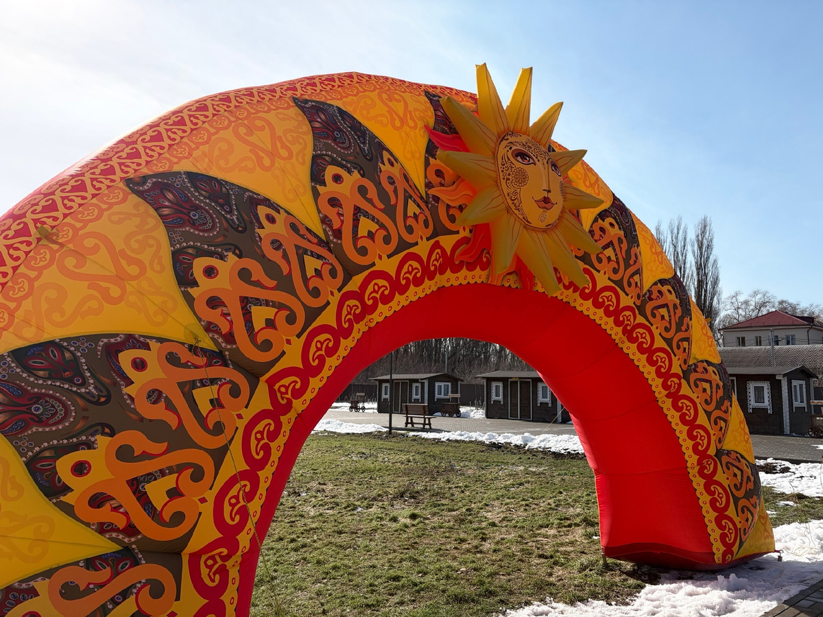 Масленица, украшение улицы