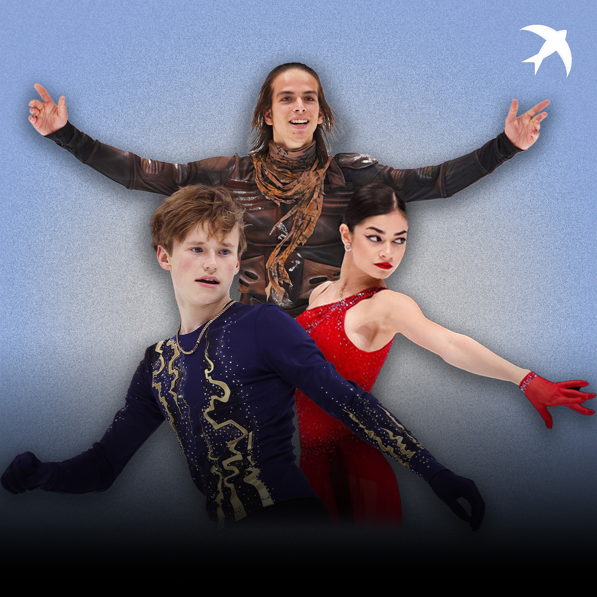 Илья Малинин, Пётр Гуменник и Аделия Петросян