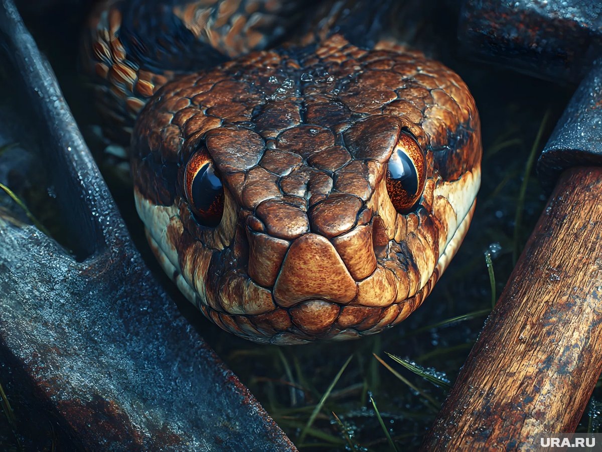    Змея выползла из-под стены дома и пыталась укусить австралийку