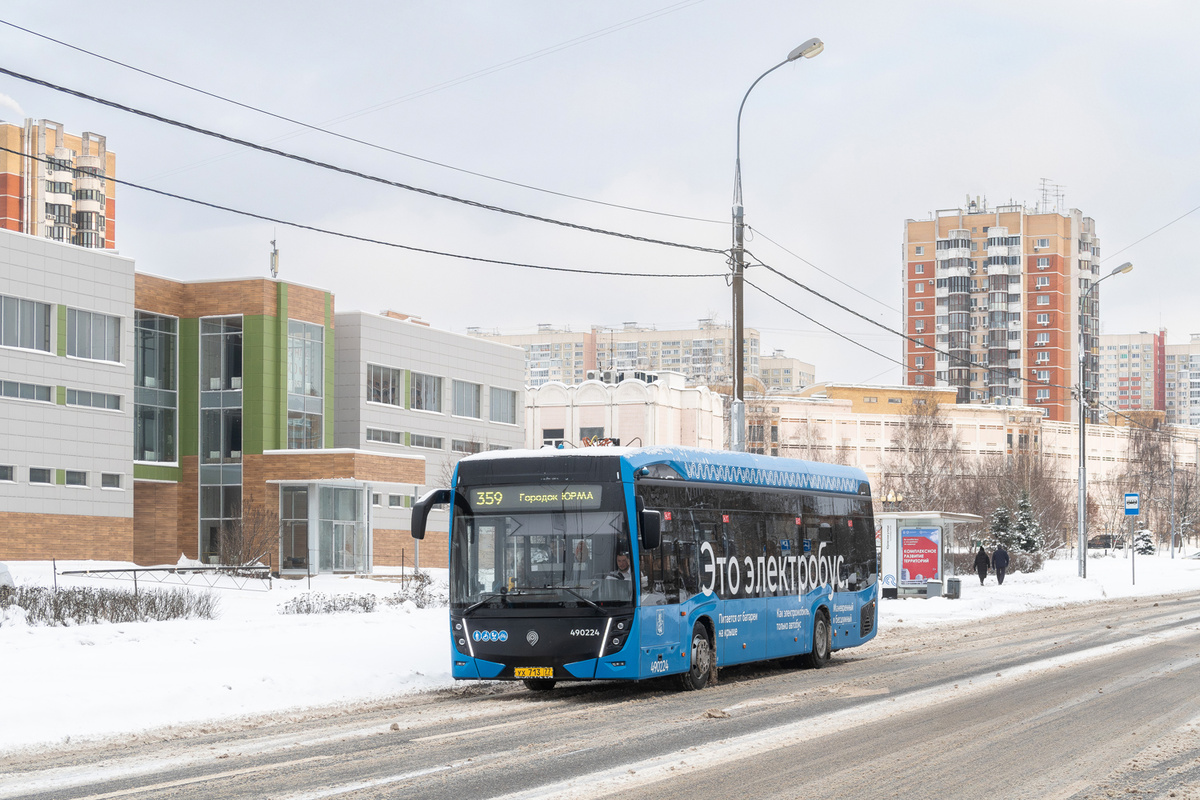 Электробусы КАМАЗ-6282 действуют в Москве с 2018 года. 