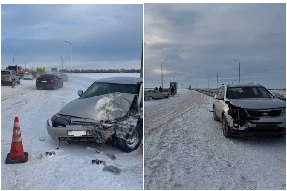    ВАЗ "догнал" Kia, который затем отбросило на попутный Renault ГУ МВД России по Самарской области