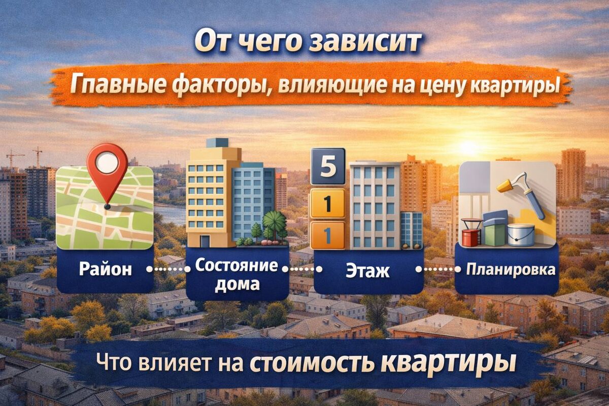 Главные факторы, влияющие на цену квартиры