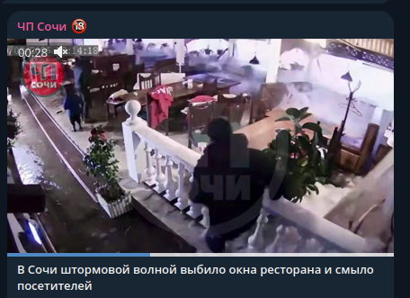    Фото: скриншот Telegram/"ЧП Сочи"