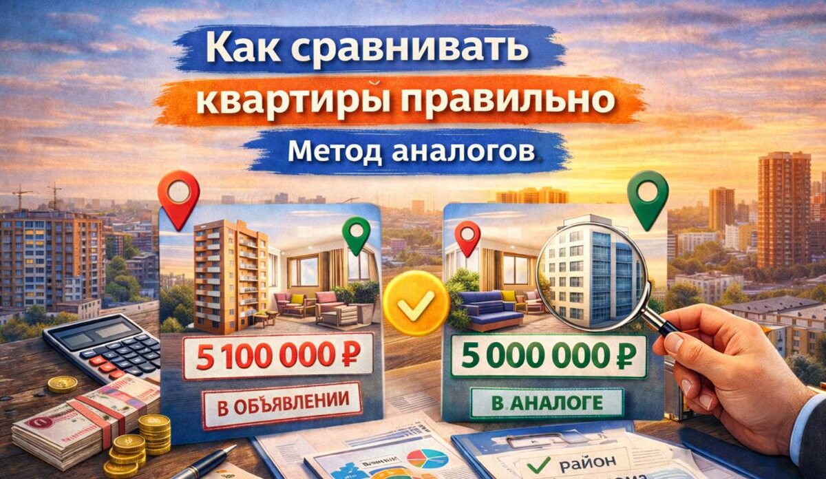 Как оценить квартиру методом аналогов