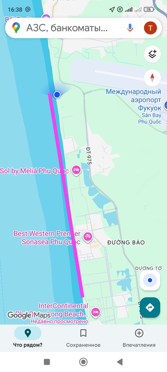 Путь на карте