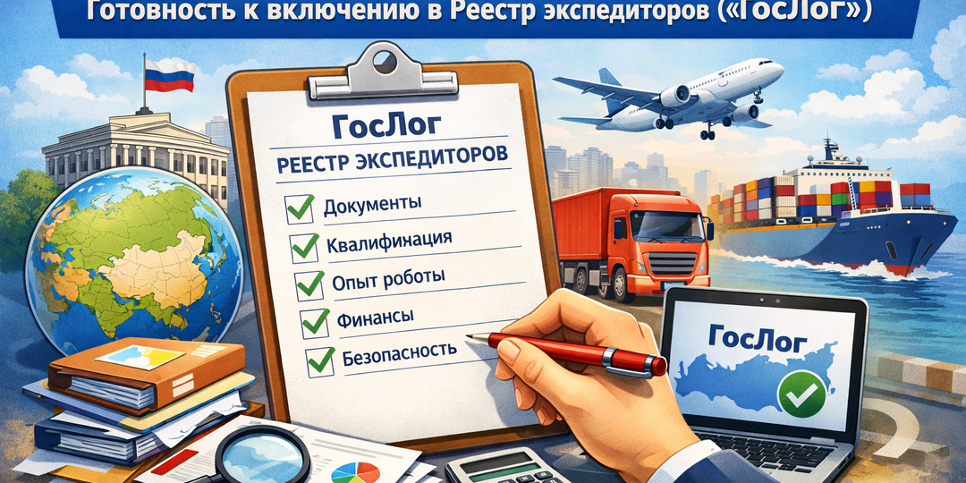 Чек-лист: Готовность к включению в Реестр экспедиторов («ГосЛог»)