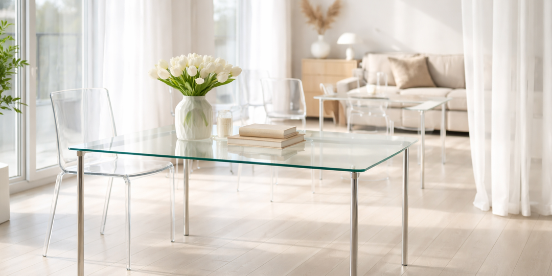 Соседка подслушала у дизайнера: как стеклянная мебель добавляет 20% площади без сноса стен