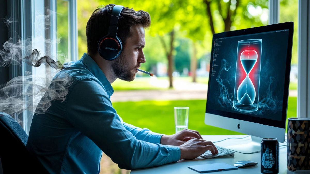 IT — это марафон, а не спринт. Не дайте ложным «помощникам» срезать дистанцию. Самый мощный апгрейд организма — это не кофеин и не никотин, а вода, движение и сон.