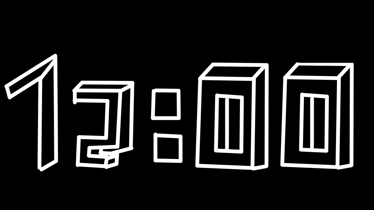 Анимация 6 АМ, нарисованная на Тунио