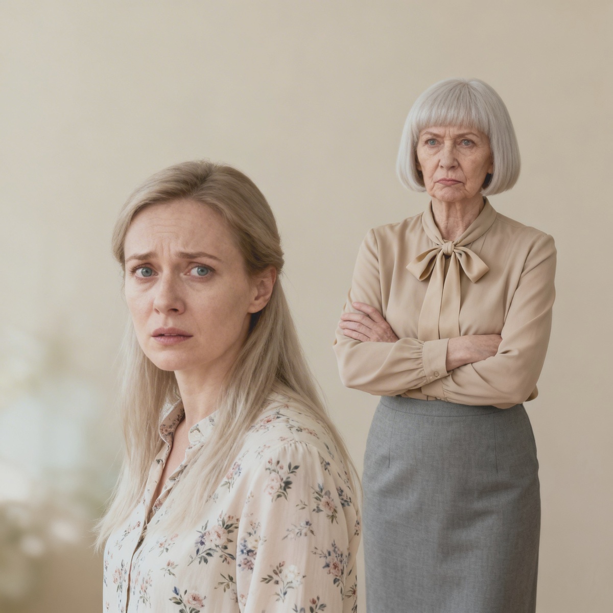 Лена и мама