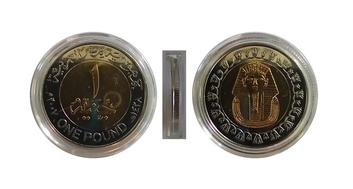Монета 1 фунт Арабской Республики Египет 2007 г.