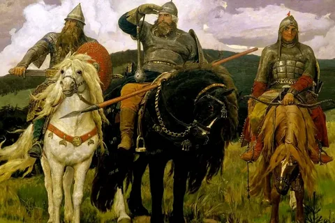 "Три богатыря", художник В.М. Васнецов