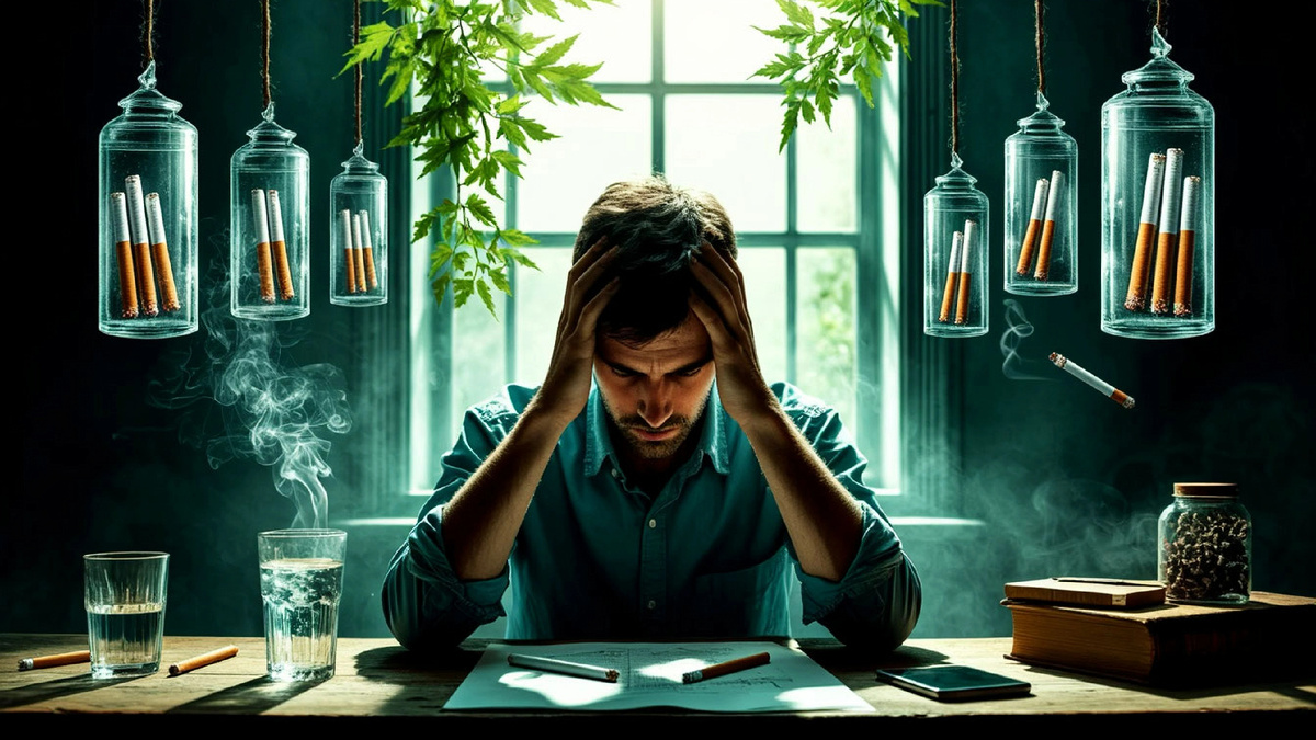 Сигарета не успокаивает нервы — она просто на время прячет их в туман. Как только дым рассеивается, тревога возвращается с новой силой. Настоящее расслабление начинается там, где заканчивается самообман.