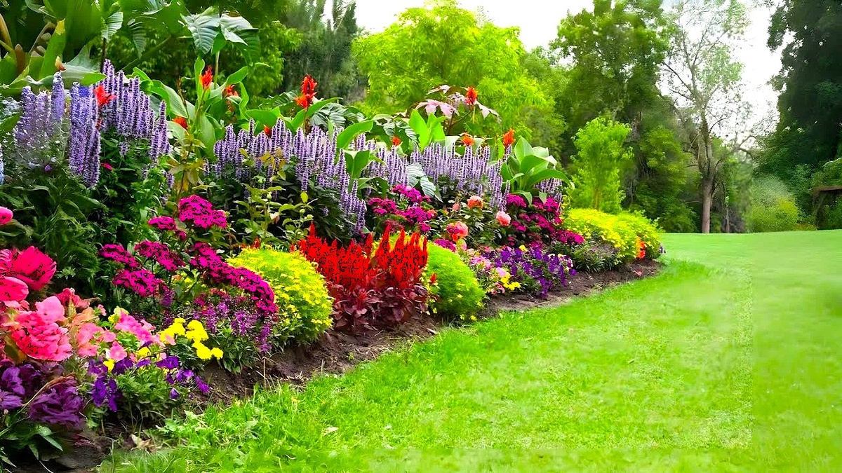 цветочная клумба