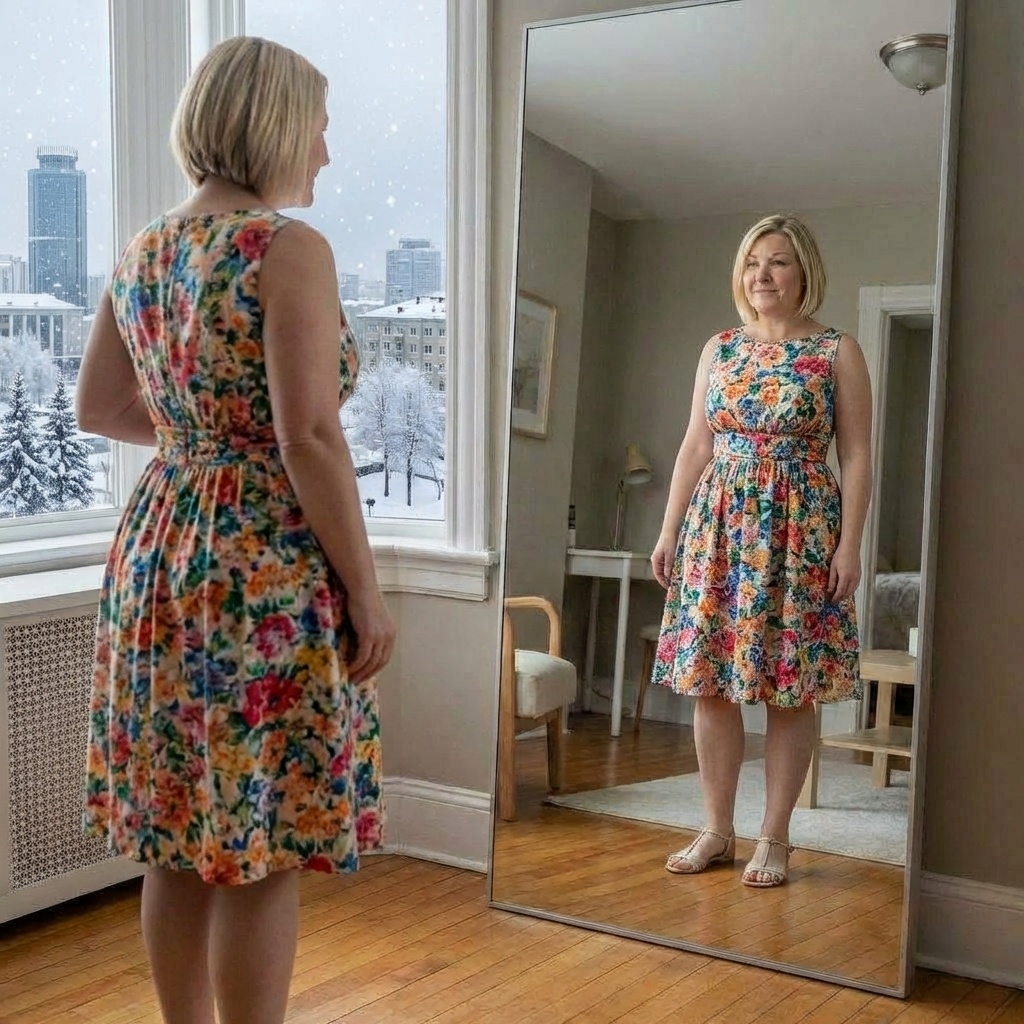 Платье. Лёгкое, светлое, почти воздушное. 