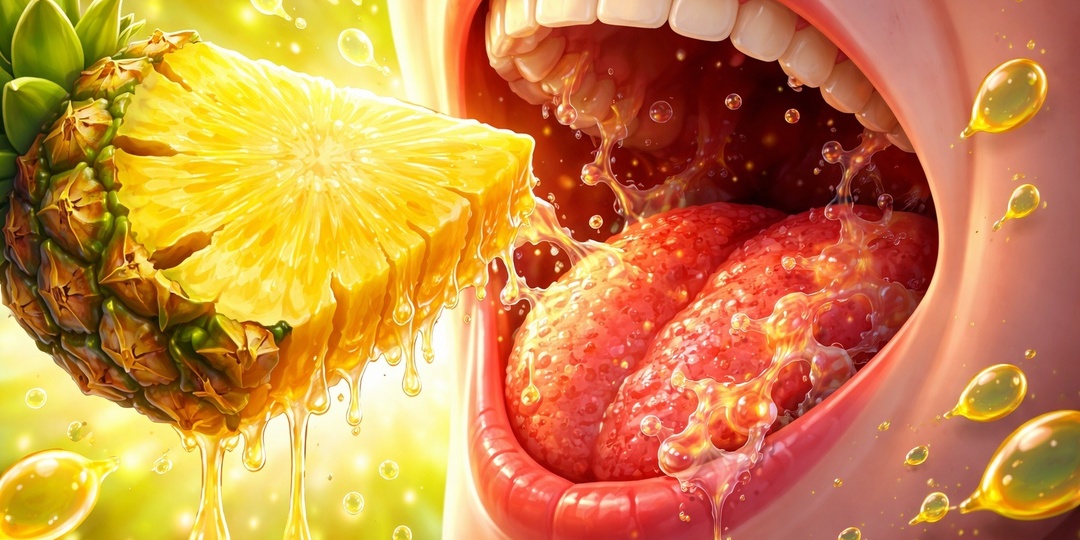 Когда вы едите ананас, он ест вас в ответ