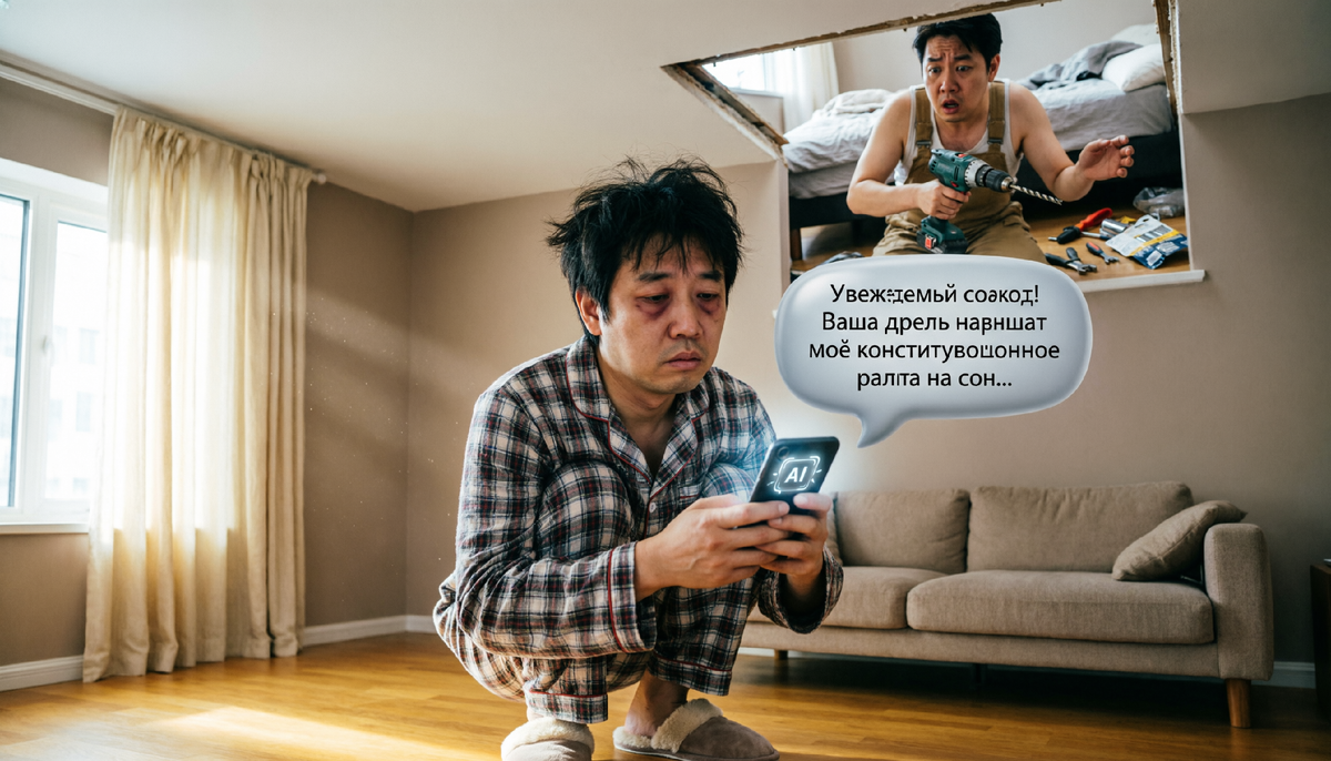 КАК ИИ ПОМОГ МНЕ ПОБЕДИТЬ СОСЕДА С ПЕРФОРАТОРОМ