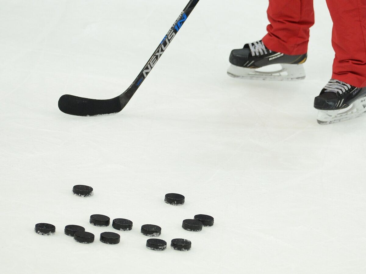    Тренировка сборной России по хоккею | © РИА Новости / Рамиль Ситдиков